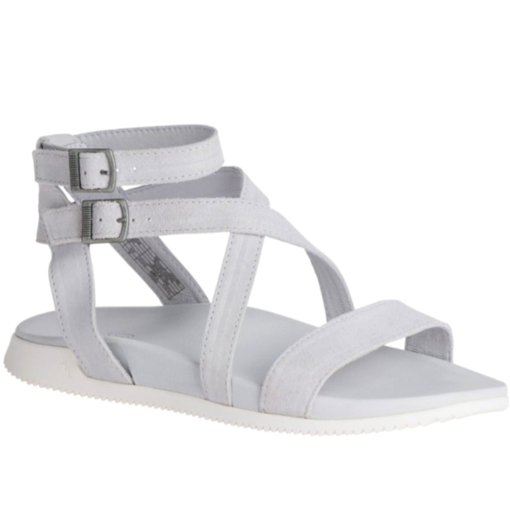 Chaco Size 7 Gray Leather Gladiator  Sandal